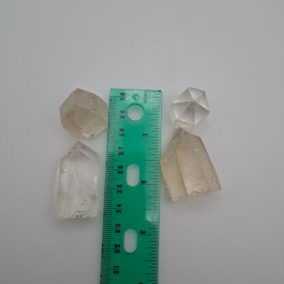 clear quartz crystal points